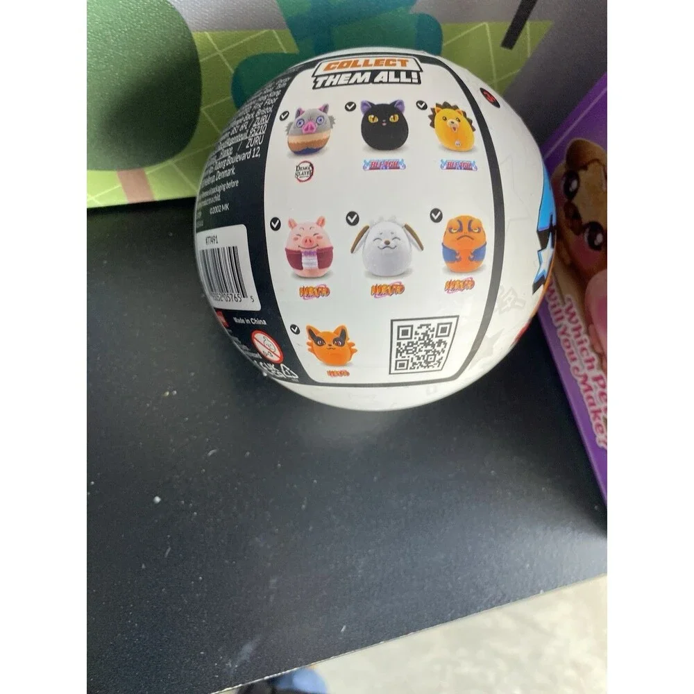 Zuru Anime Pop Surprise Mystery Plush Ball Series 1 Naruto Bleach New Sealed